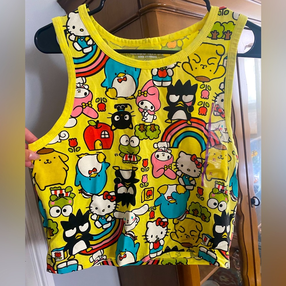 Sanrio Hello Kitty and Friends All Over Print Crop Top🎉